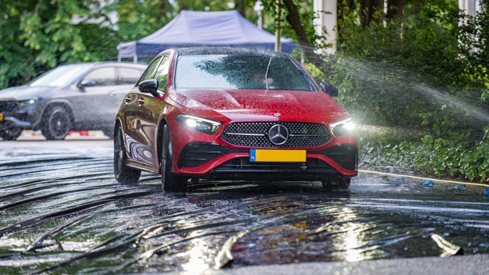 mobiele slipbaan auto