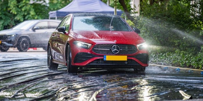 mobiele slipbaan auto